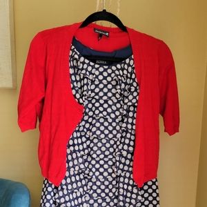 (Sourpuss) Red Cardigan, Size XL